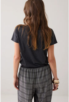 Summum 3s5194-30724 t-shirt met necklace detail Grijs