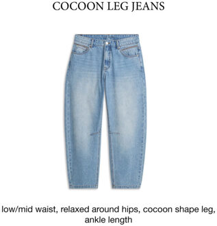 Summum 4s2746-5169 6 jeans cocoon leg vintage cotton twill vintagebluedenim - maat 36 Blauw