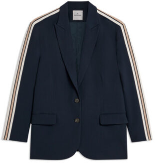 Summum Blazer with tape viscose blend 1s1283-124 Blauw - 38