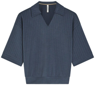 Summum Blouse korte mouw 3s5253-30716 Blauw - S