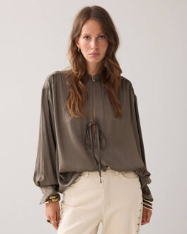 Summum Blouse lange mouw 2s3323-11817 Groen - 44