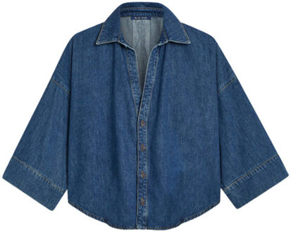 Summum Blouse lange mouw 2s3346-5184 - maat 46 Blauw