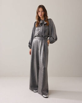 Summum Blouse lange mouw 2s3375-12326 Houtskool - 40