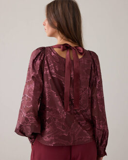 Summum Blouse lange mouw 2s3386-12340 Bordeaux - 40