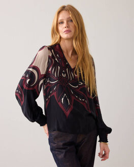 Summum Blouse lange mouw 2s3397-12337 Beige - 36