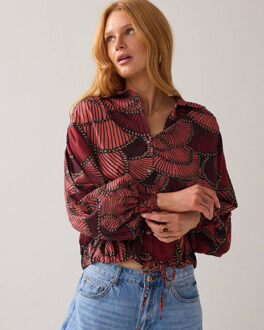 Summum Blouse lange mouw 2s3433-12377 - maat 44 Beige