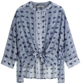 Summum Blouse lange mouw 2s3463-128 Blauw - 44