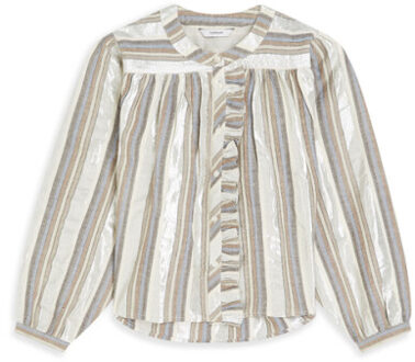 Summum Blouse silver stripe 2s3416-12422 Zilver - 38