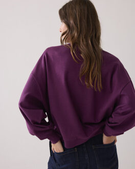 Summum embellished balloon sweater 3s5202-30656 324 wineberry Rood - XS