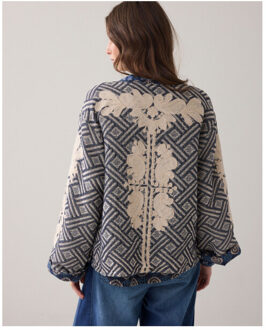 Summum Jacket blue jacquard 1s1284-12411 Blauw - S