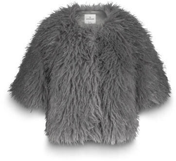 Summum Jacket faux furry vesten 1s1194-12290 - maat M Grijs