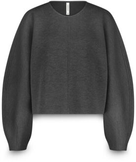 Summum Jersey foamy scuba sweaters 3s5160-30713 Houtskool - L