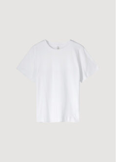Summum Lyon-30645 short sleeve top classic cotton tee Wit