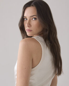 Summum Rib tanktop (3s4873) singlets lisbon-5138 Beige - M