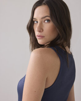 Summum Rib tanktop (3s4873) singlets lisbon-5138 - maat M Blauw