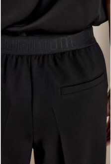 Summum Rome trousers boot cut punto milano Zwart - 40