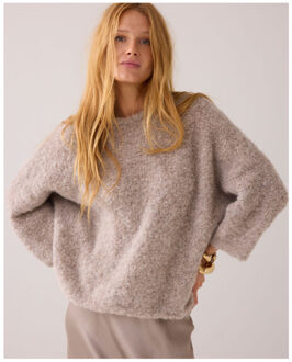 Summum Sweater soft boucle knit sweaters 7s7925-70030 Taupe - M