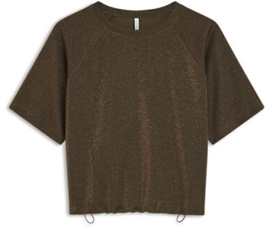 Summum Top boxy tee sparkle 3s5275-30755 Bruin - M