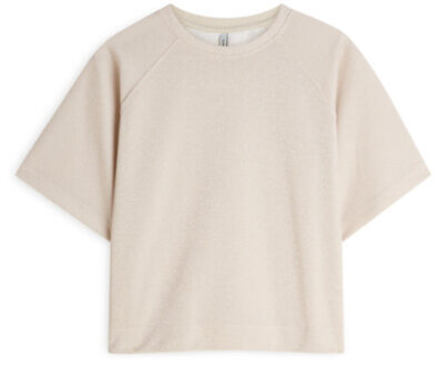 Summum Top boxy tee sparkle t-shirts 3s5275-30755 - maat M Ecru