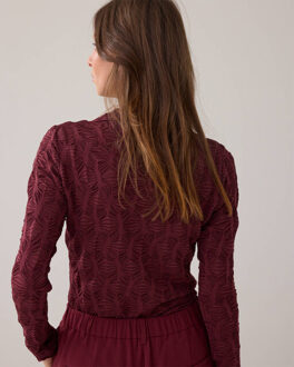 Summum Top lange mouw 3s5066-30648 Bordeaux