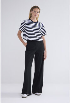 Summum Verona-12072 trousers viscose blend stretch (4s2711) - maat 34 Zwart