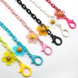 Sun flower Acrylic Mask Rope Children's Mask Chain Save mask Glasses Dual-Purpose Lanyard Extension Non-Slip Face Mask Lanyard