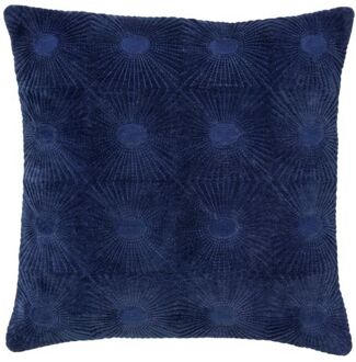 SUN - Kussenhoes van katoen 45x45 cm Insignia Blue - blauw