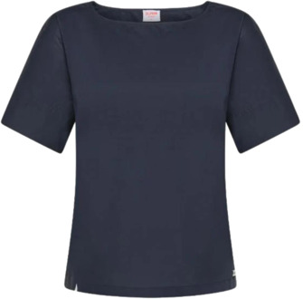 Sun68 Blauw Katoen Slim Fit T-shirt Sun68 , Blue , Dames - Xl,L,M,S