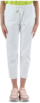 Sun68 Elastische taille jeans met zakken Sun68 , White , Dames - L,S