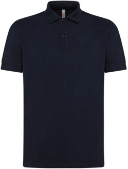 Sun68 Klassiek Heren Polo Shirt - Cold Dye Details Sun68 , Blue , Heren - Xl,L,S