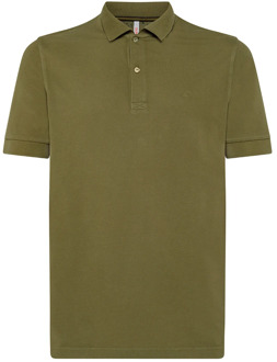 Sun68 Klassiek Polo Shirt Sun68 , Green , Heren - Xl,L,M,S