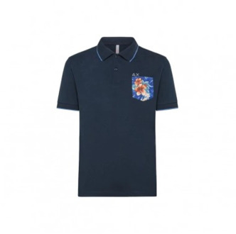 Sun68 Polo Shirts Sun68 , Blue , Dames - 2Xl,M