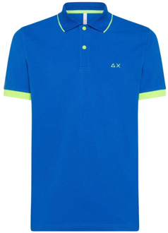 Sun68 Polo Shirts Sun68 , Blue , Heren - 2Xl,Xl,L,M,S,3Xl