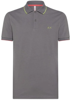 Sun68 Polo Shirts Sun68 , Gray , Heren - 3XL