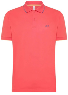 Sun68 Polo Shirts Sun68 , Pink , Heren - 2Xl,Xl,L,M,3Xl