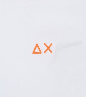 Sun68 Poloshirt Big Stripe Fluo Wit - L,M,XL,XXL