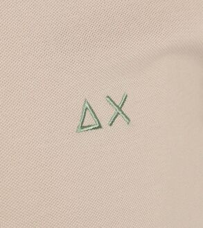 Sun68 Poloshirt Small Stripe Collar Greige Beige - L,XL,XXL