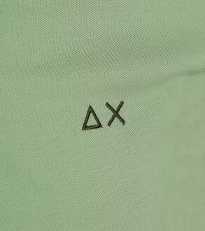 Sun68 Poloshirt Small Stripe Collar Lichtgroen - XXL