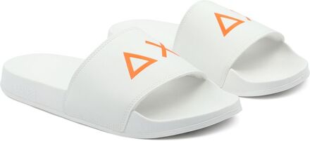 Sun68 Slippers Logo Bianco Wit - 40,41,42,43,44,45,46