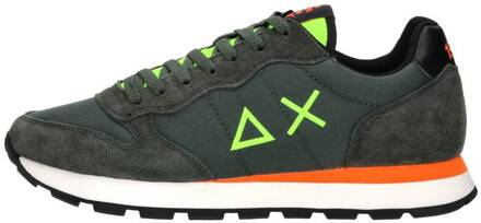 Sun68 Sneaker Tom Fluo Army Groen