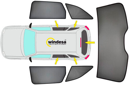 SunClip Zicht- & Zonwering passend voor Skoda Superb 3V Kombi 2015-2023 SC10401