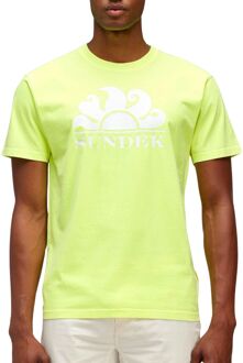 Sundek New Simeon Shirt Heren geel - wit - L