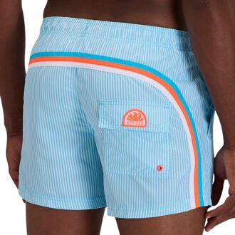 Sundek Printed Elastic Waist Zwemshort Heren - XL