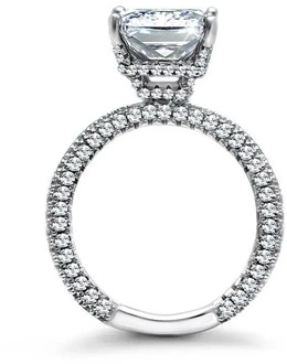 Sunduk ring in silver with a large stone in the style of a count