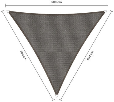 Sunfighter schaduwdoek driehoek grijs 5x5x5m.