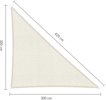 Sunfighter schaduwdoek langhoek wit 3x3x4.2m.