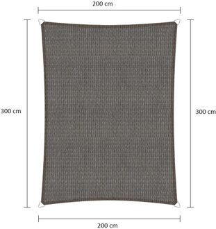 Sunfighter Schaduwdoek Rechthoek grijs 2x3m.