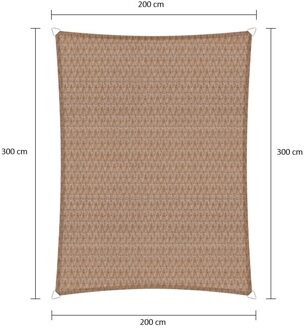 Sunfighter Schaduwdoek Rechthoek zand 2x3m.