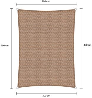 Sunfighter Schaduwdoek Rechthoek zand 2x4m.