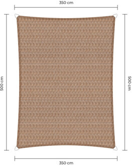 Sunfighter Schaduwdoek Rechthoek zand 3,5x5m.
